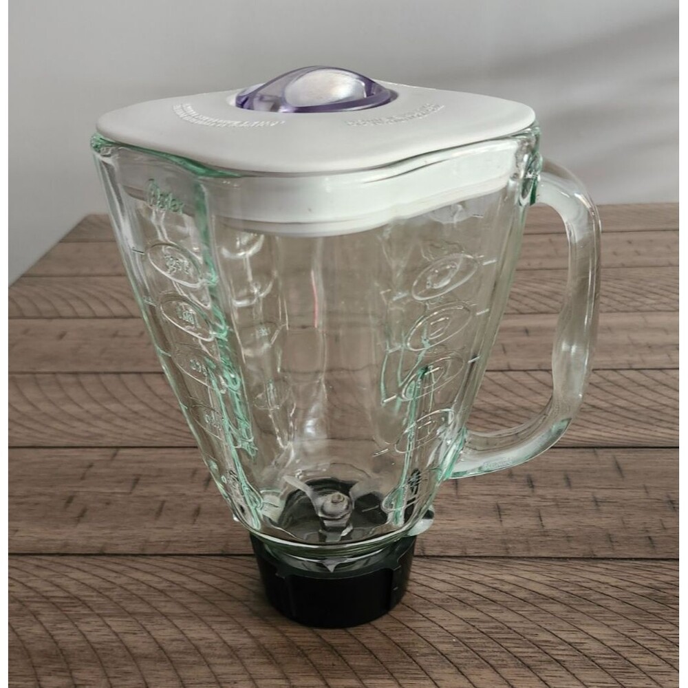 Osterizer 10 Speed Blender White Glass Jar Model 6630 Tested Works Great - Picture 7 of 12